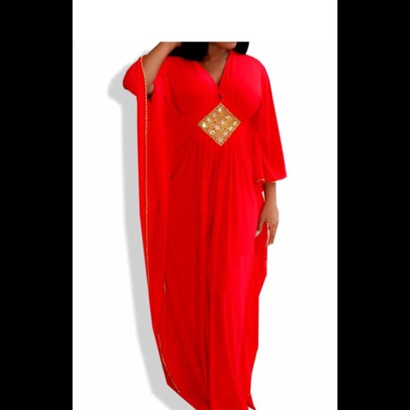 Maxi red dress - Picture 1 of 1